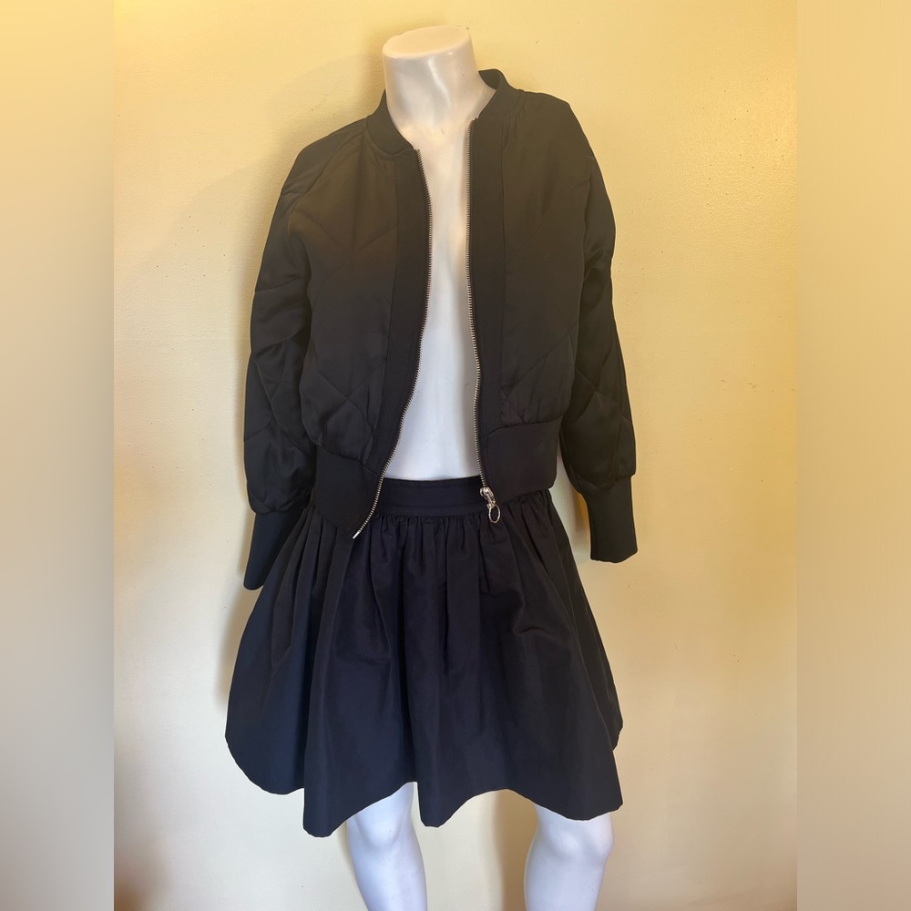 J’adore Worst Behavior Full Zip Branded Bomber Ja… - image 5